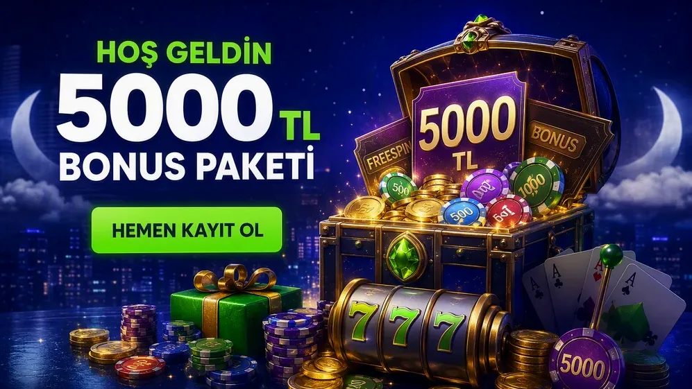 Bonus paketi ekranı 5000 TL görseli
