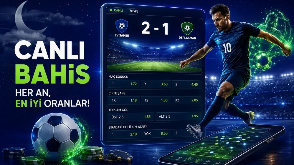 Futbol maçı canlı bahis ekranı oranlar
